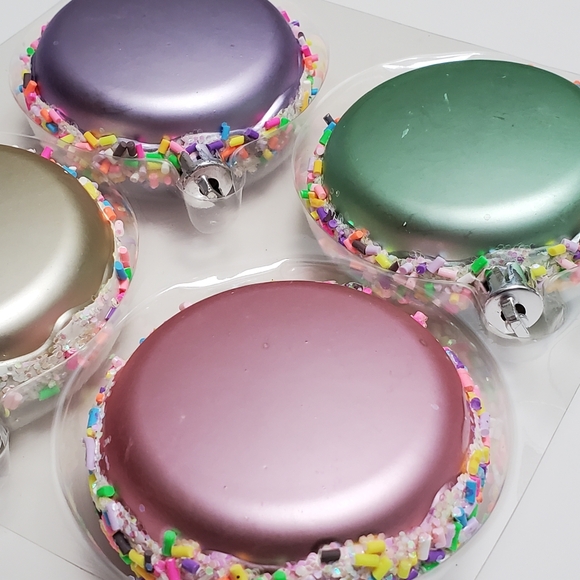 Cupcakes and Cashmere Macaroon Cookie Christmas Tree Ornaments Set of 8 - Picture 2 of 6